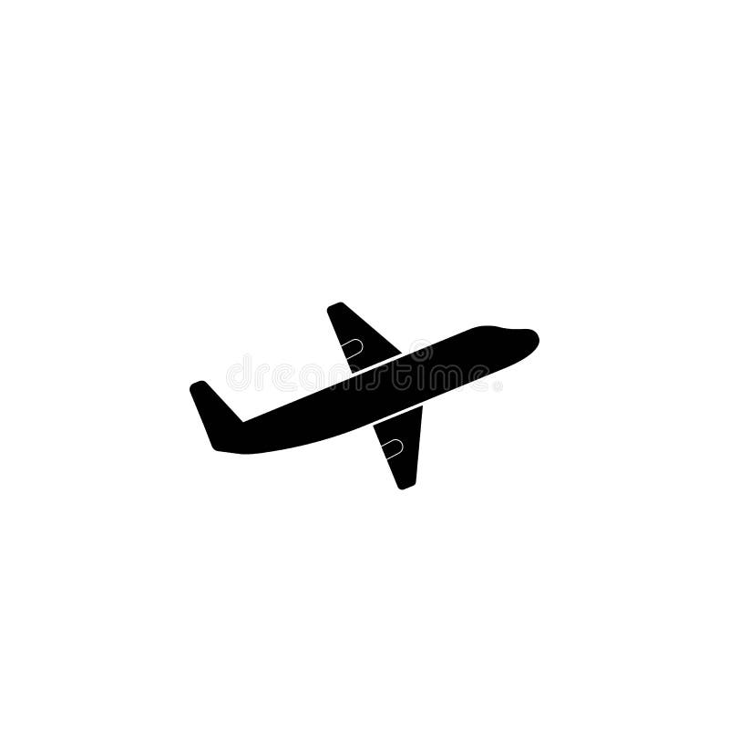 Airplane icon royalty free illustration