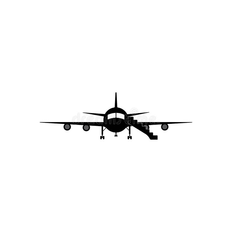 Airplane icon stock illustration