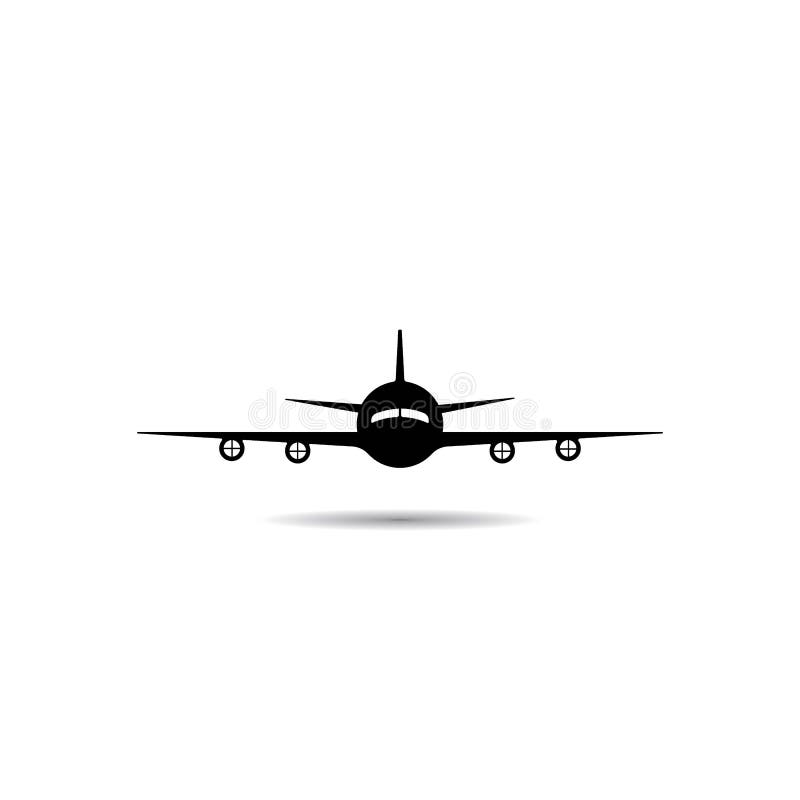 Airplane icon stock illustration