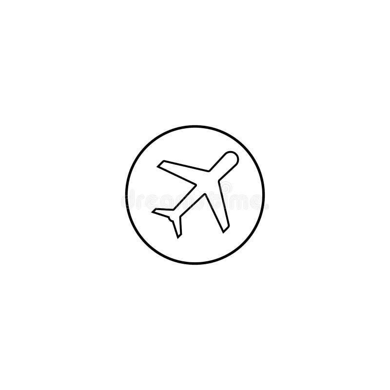 Airplane icon royalty free illustration