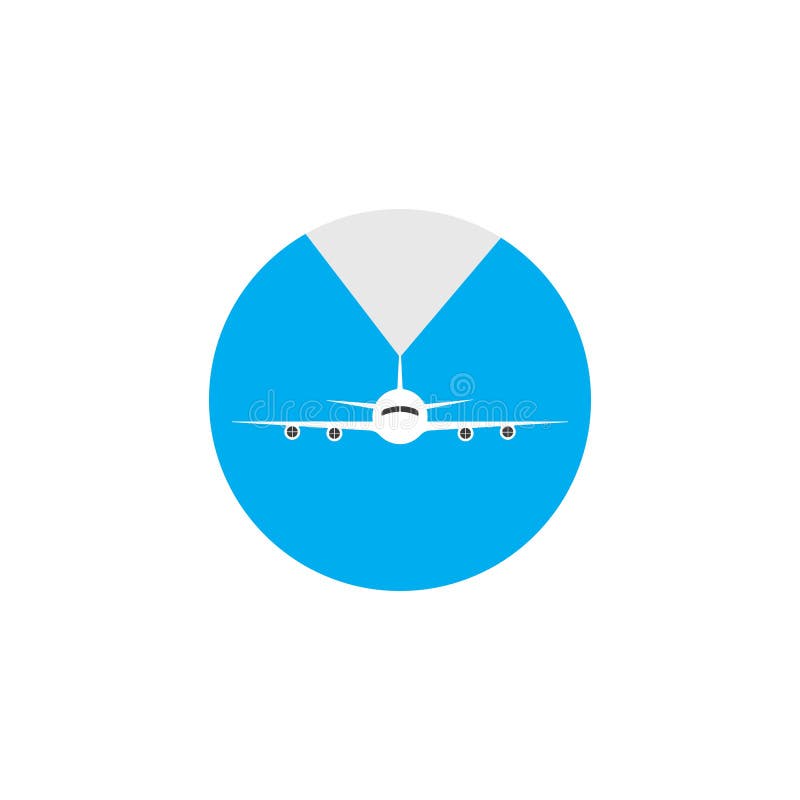 Airplane icon royalty free illustration