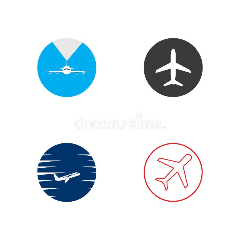 Airplane icon stock illustration