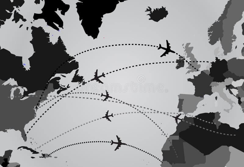 Airplane lines stock vector. Illustration of silhouette 11147895