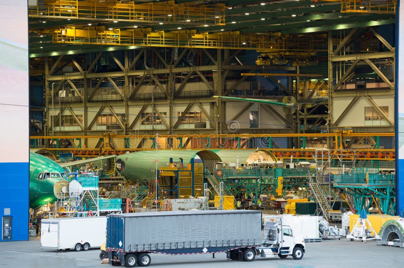 Airplane Manufacturing Assembly Industry Stock Image Image of