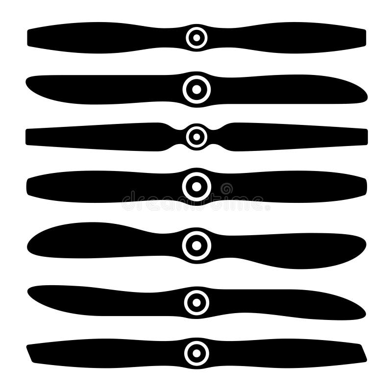 Airplane propeller symbols