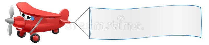 Fruhlingslandschaft Mit Flugzeug Und Fahne Vektor Abbildung Illustration Von Fruhlingslandschaft Fahne