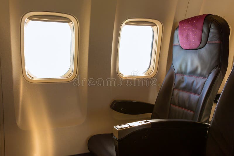 Airplane seat royalty free stock photography Airplane seat royalty free stock photography