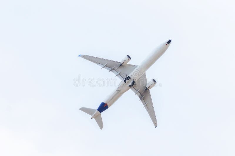 Airplane Taking Off and Landing Gear Up Retraction after Separation
