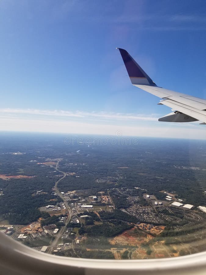 Airplane View North Carolina Pretty Sky Stock Photo Image of view, north 163581744