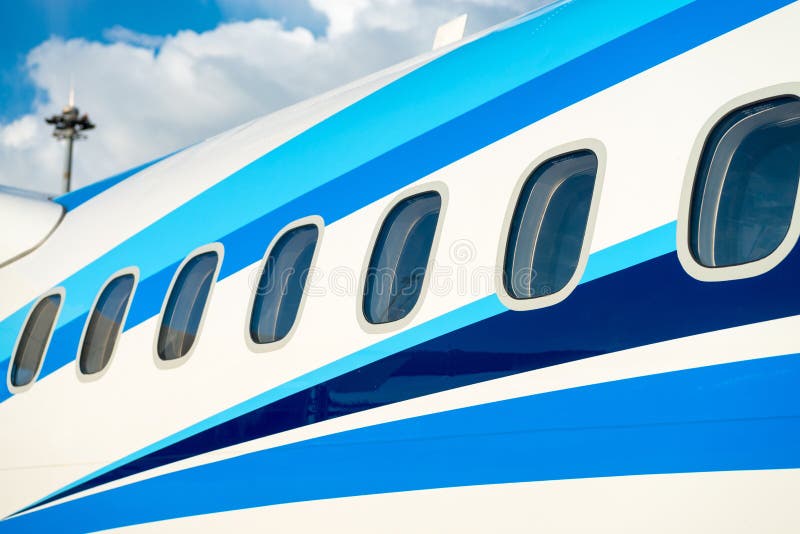 Download Airplane Windows In Passenger Aircraft Stock Photo - Image of itinerary, flight: 109754288