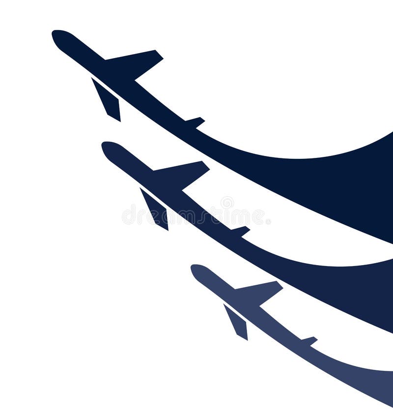 Airplanes background royalty free illustration