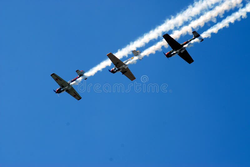 Airplanes in formation