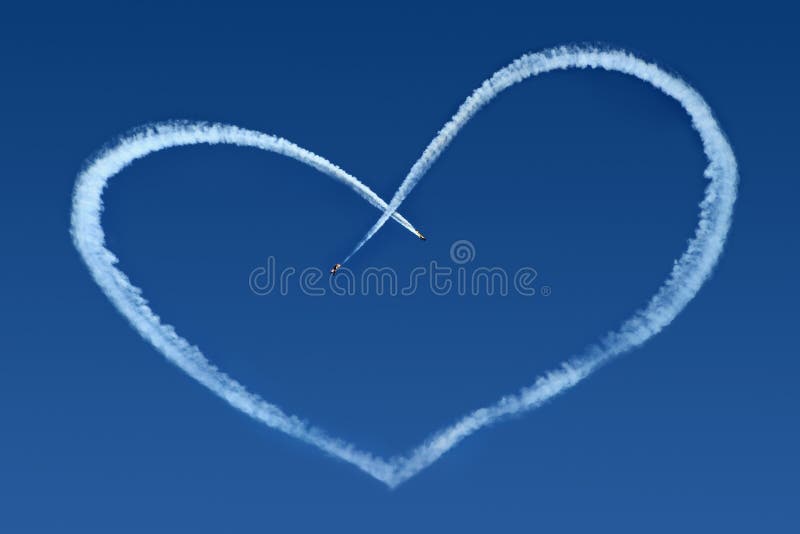 Airplanes Skywriting a Heart