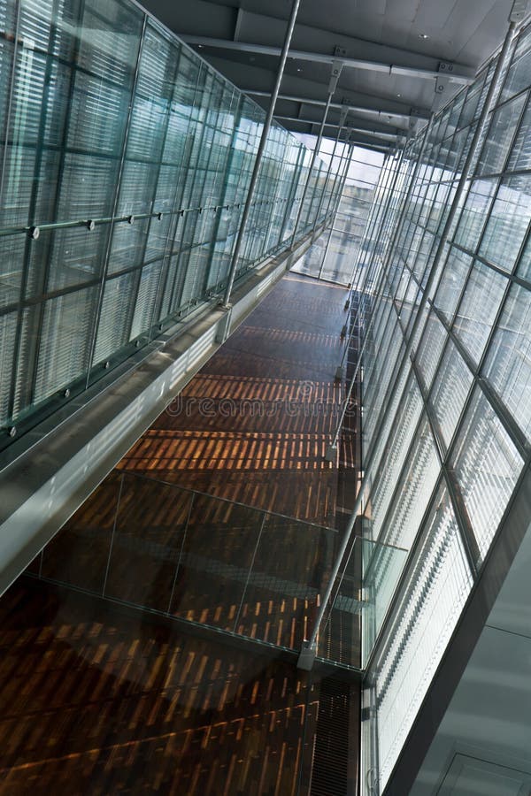 Airport corridor royalty free stock photography