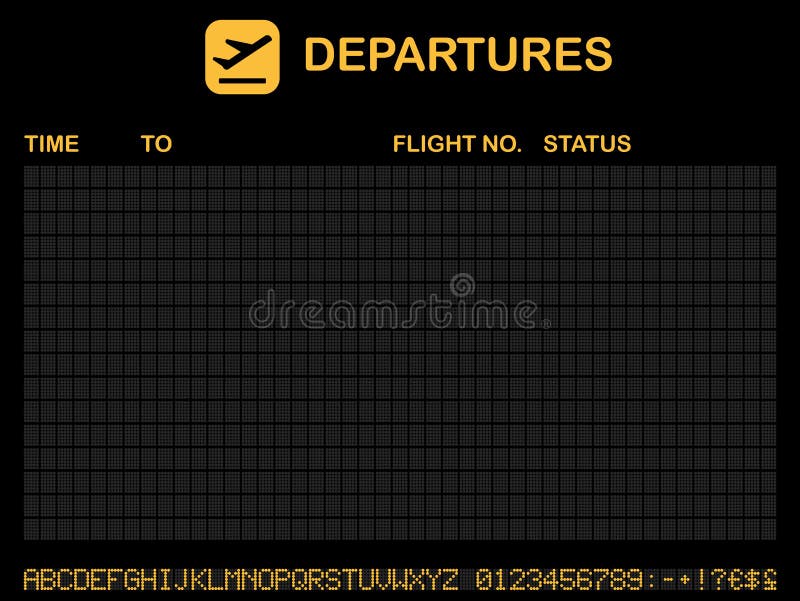 Airport Departure Board Template Airport Departure Board Template