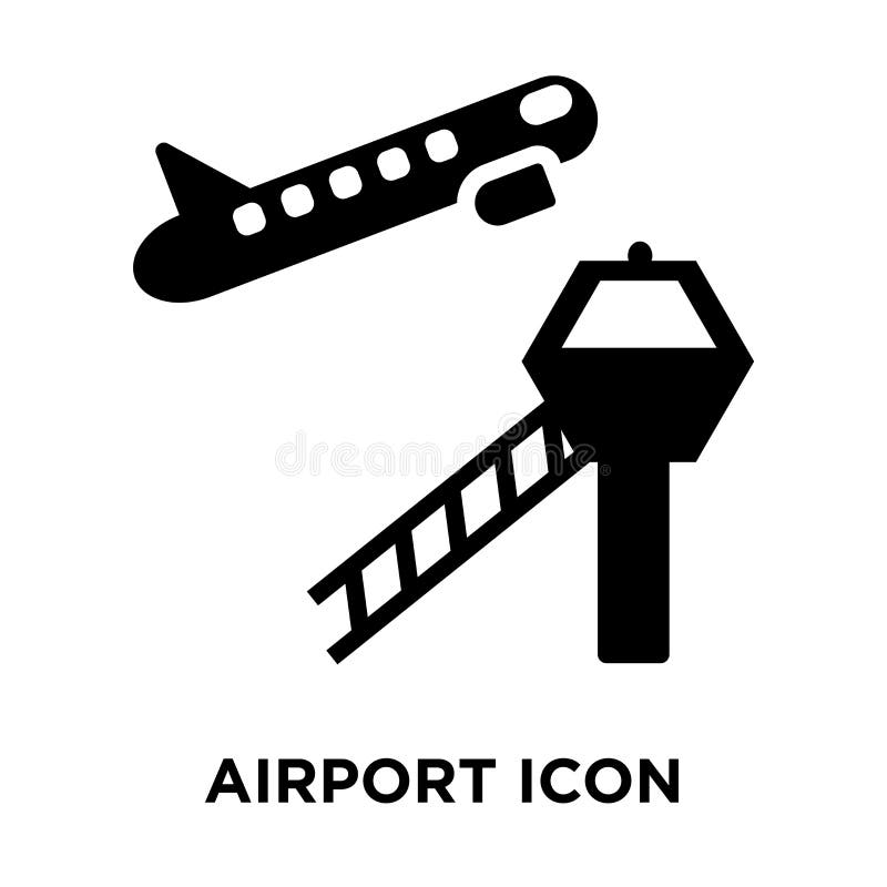 Airport Concept Vector Linear Icon Isolated on Transparent Background ...