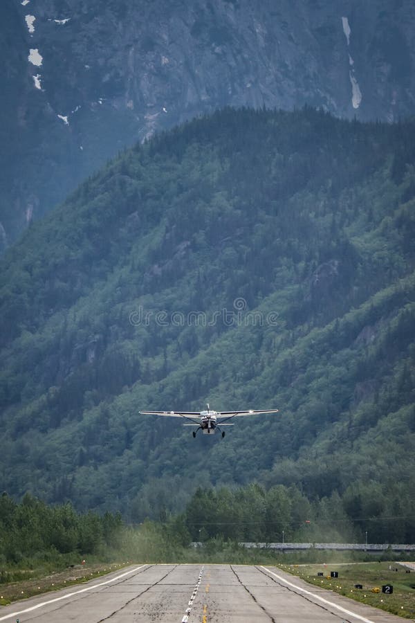 Airport in Skagway Alaska stock photo. Image of blue 206503464