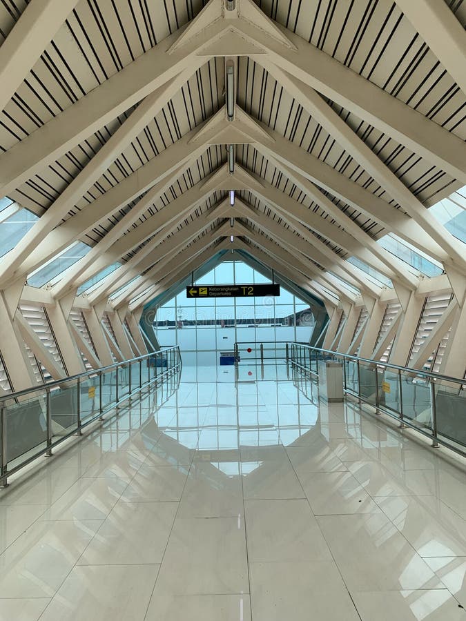 Airport Terminal Hallway stock photo. Image of hatta - 261897292