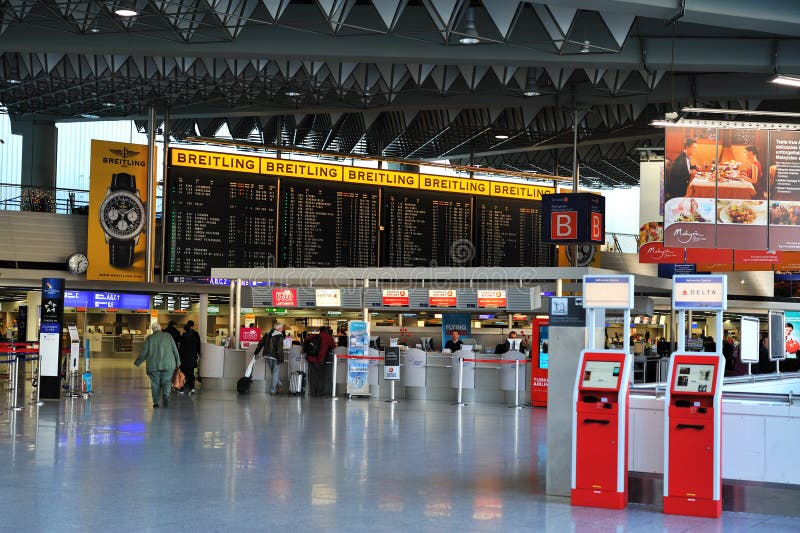 Airport timetable in Frankfurt airport