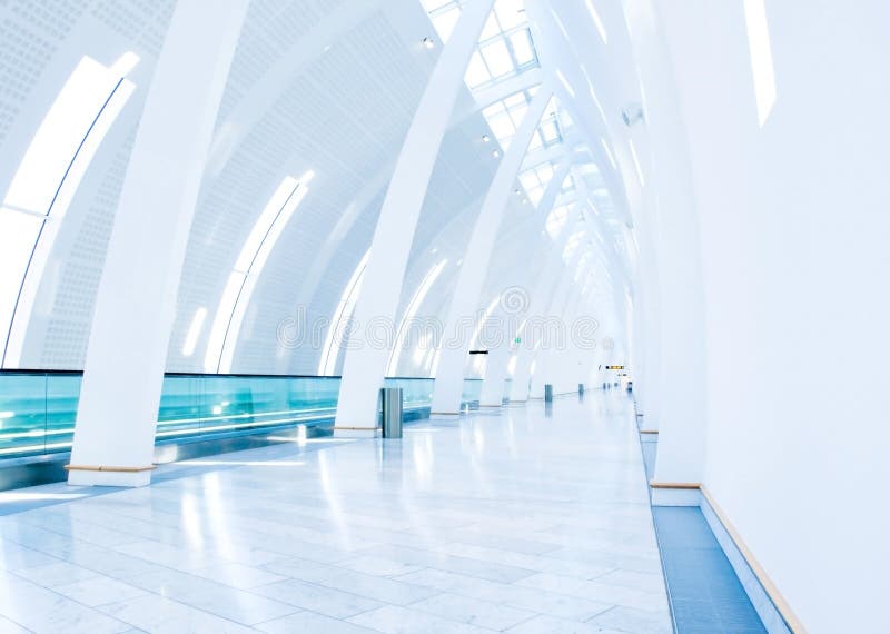 Airport walkway at Copenhagen Airport