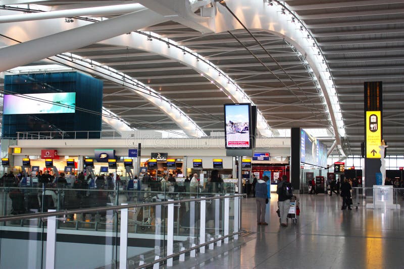 Aeroporto de Heathrow imagens de stock royalty free