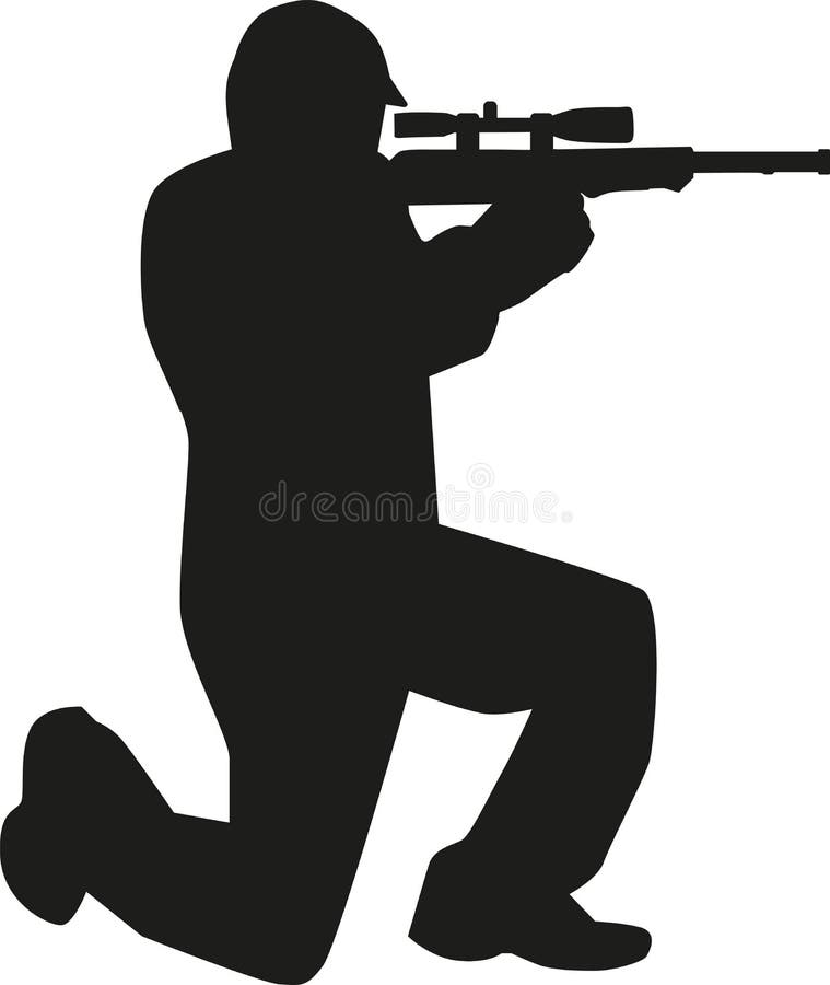 Airsoft Player In Tactical Equipment Hand-drawn Illustration Stock ...