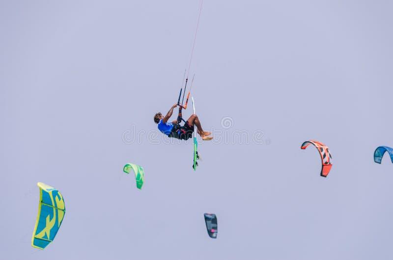 33 Fuerteventura World Cup 18 Gka Kitesurf Strapless Freesty Editorial Stock Image Image Of Jump Blow