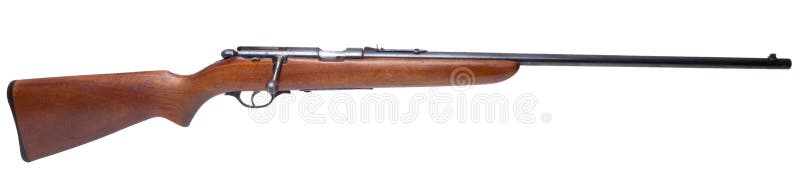 Aislado .22 rifle del calibre imágenes de archivo libres de regalías Aislado .22 rifle del calibre imágenes de archivo libres de regalías