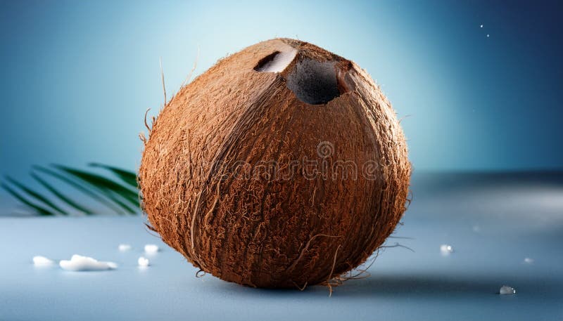Aislamiento del coco saludable y fresco ilustración del vector
