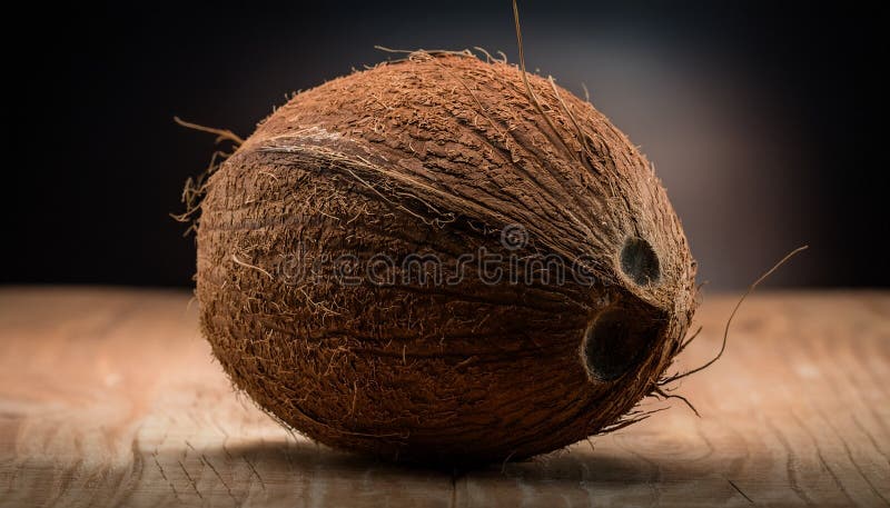 Aislamiento del coco saludable y fresco ilustración del vector