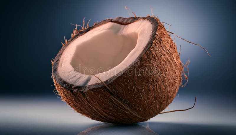 Aislamiento del coco saludable y fresco stock de ilustración