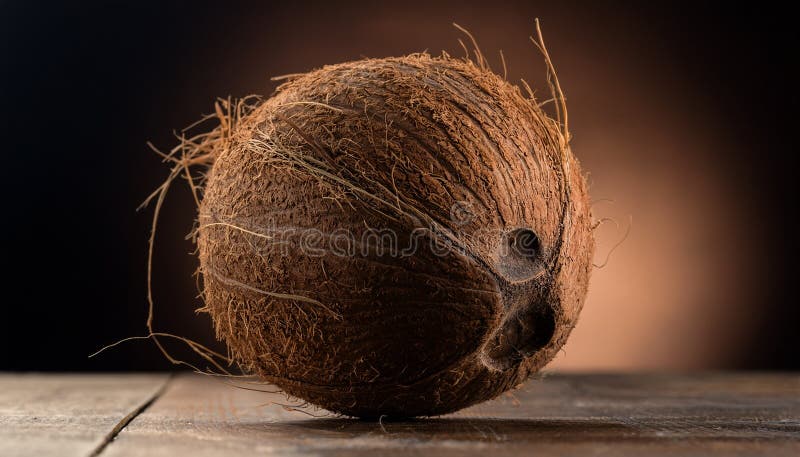 Aislamiento del coco saludable y fresco ilustración del vector