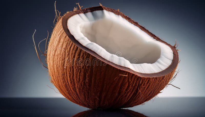 Aislamiento del coco saludable y fresco ilustración del vector
