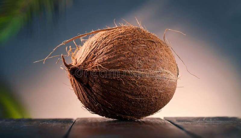 Aislamiento del coco saludable y fresco ilustración del vector
