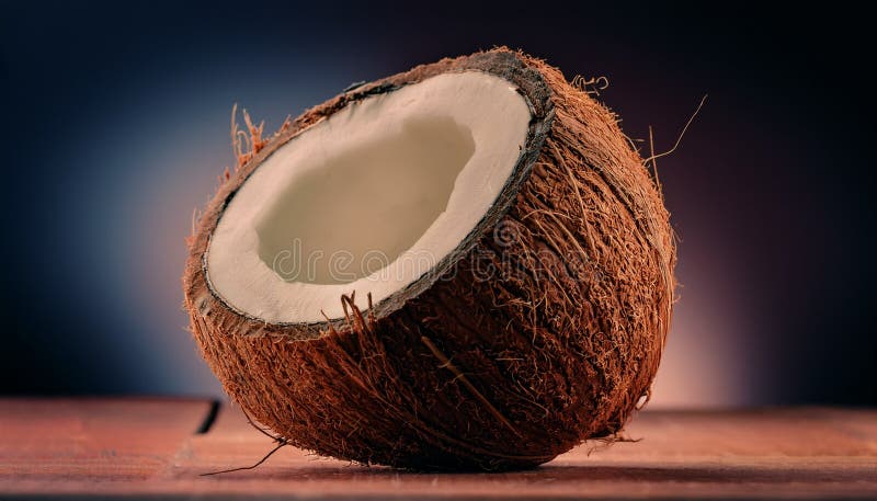 Aislamiento del coco saludable y fresco stock de ilustración