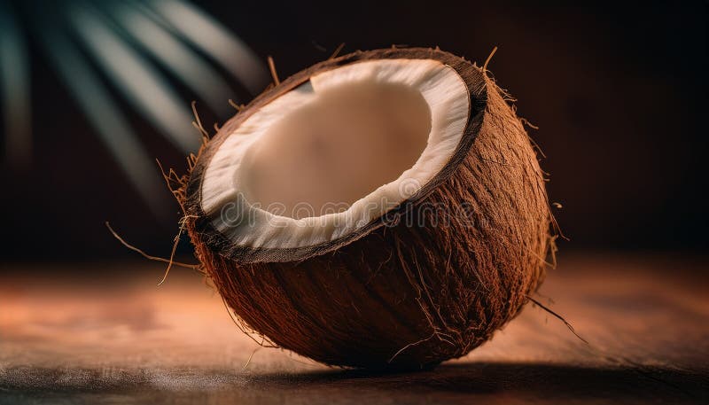 Aislamiento del coco saludable y fresco ilustración del vector