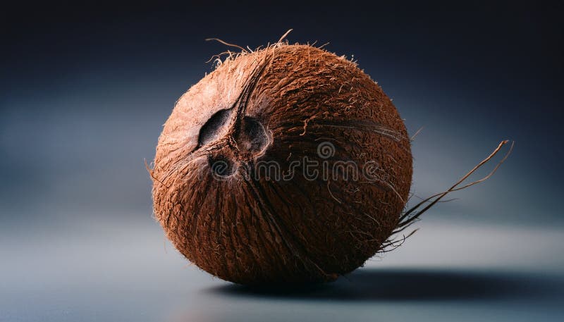 Aislamiento del coco saludable y fresco ilustración del vector