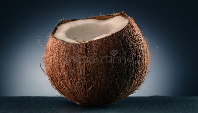 Aislamiento del coco saludable y fresco ilustración del vector