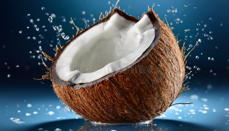 Aislamiento del coco saludable y fresco stock de ilustración