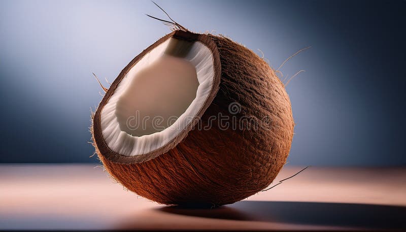 Aislamiento del coco saludable y fresco ilustración del vector