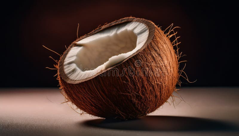 Aislamiento del coco saludable y fresco ilustración del vector