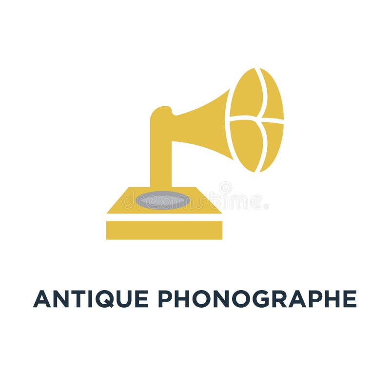 aislante antiguo del gramófono del vintage del phonographe en el icono blanco Re libre illustration aislante antiguo del gramófono del vintage del phonographe en el icono blanco Re libre illustration