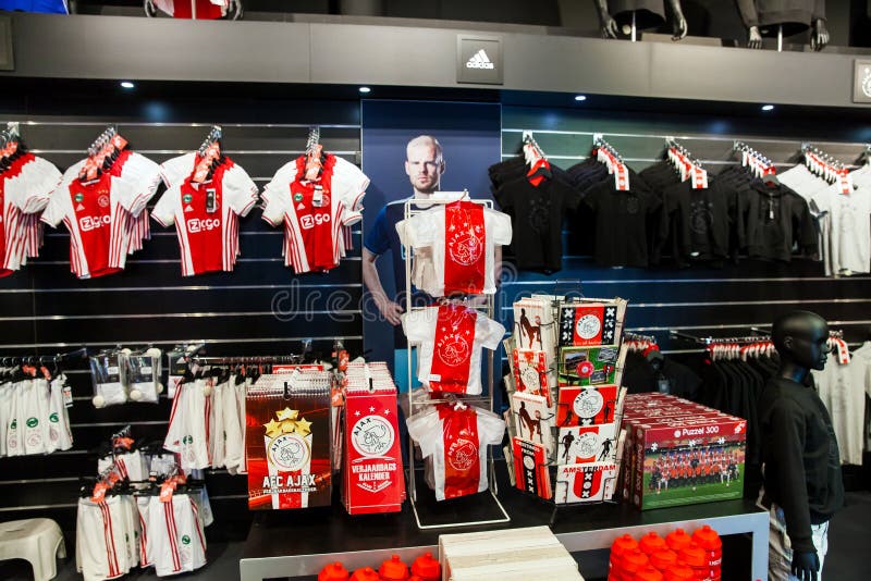 Ajax Fotball Club Shop Interior On Amsterdam Arena, Netherlands Stock  Photo, Picture and Royalty Free Image. Image 78297711.