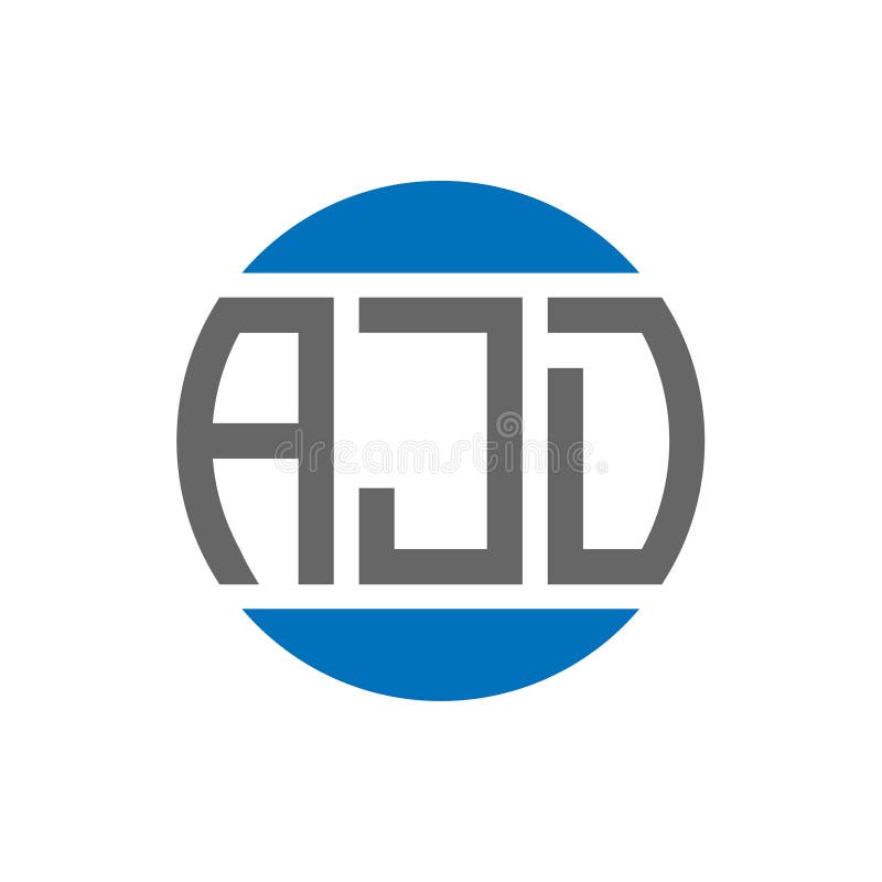 AJD Letter Logo Design on White Background. AJD Creative Initials