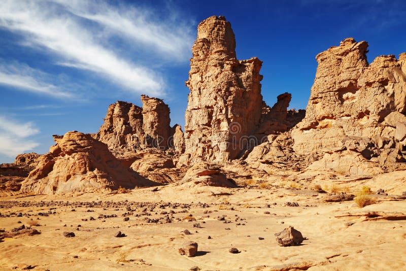 Ajjer Algeria pustynny n Sahara tassili