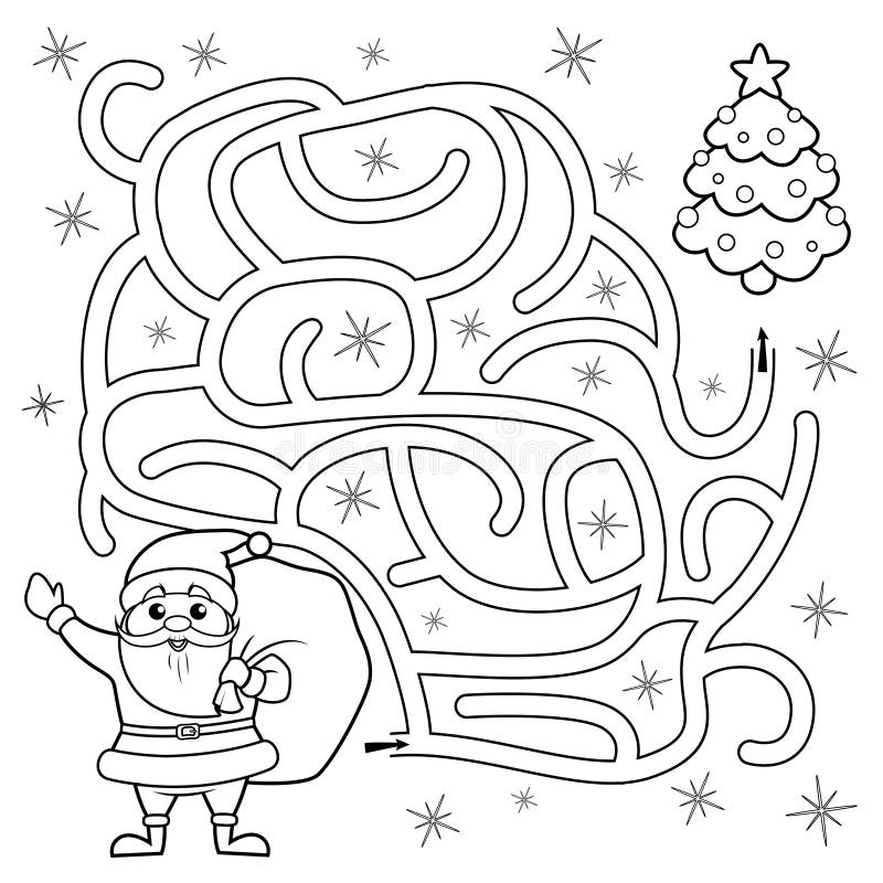 O Pai Natal em modo de desenho animado - Natal - Coloring Pages for Adults