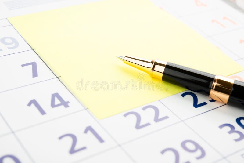 Marcar uma data imagens de stock