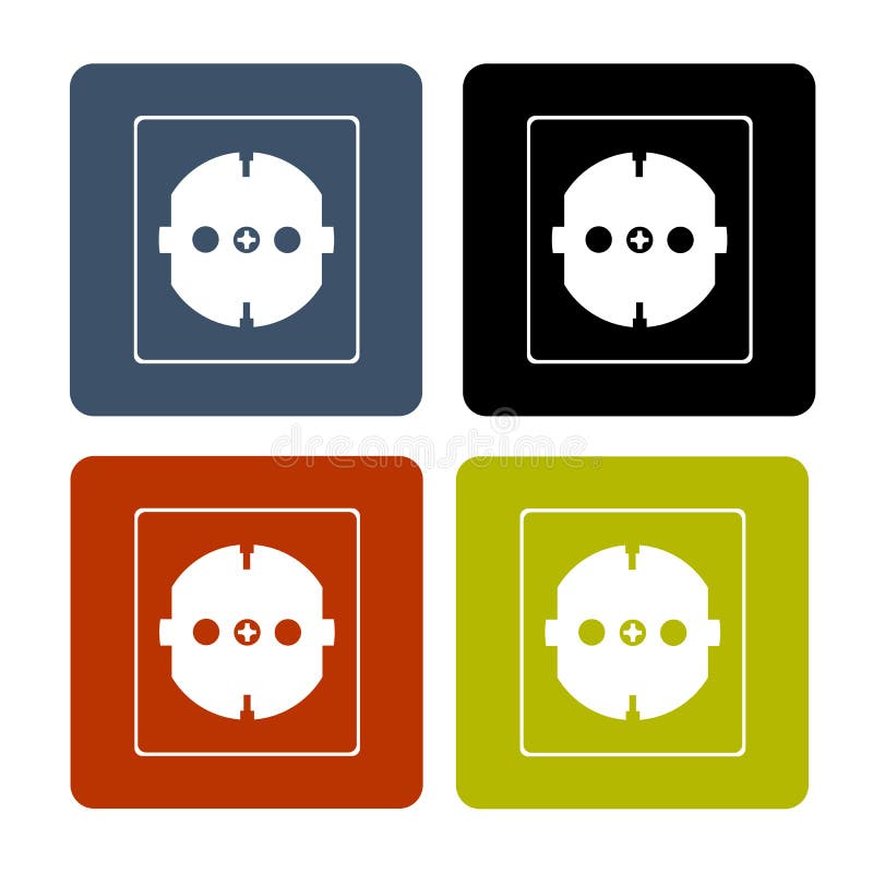 Ajuste das ilustrações da parede da casa dos logotipos o soquete ilustração do vetor Ajuste das ilustrações da parede da casa dos logotipos o soquete ilustração do vetor