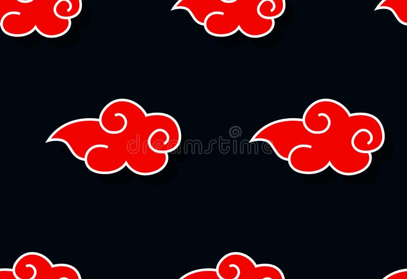 Akatsuki pattern  Red and black wallpaper, Akatsuki, Pattern wallpaper