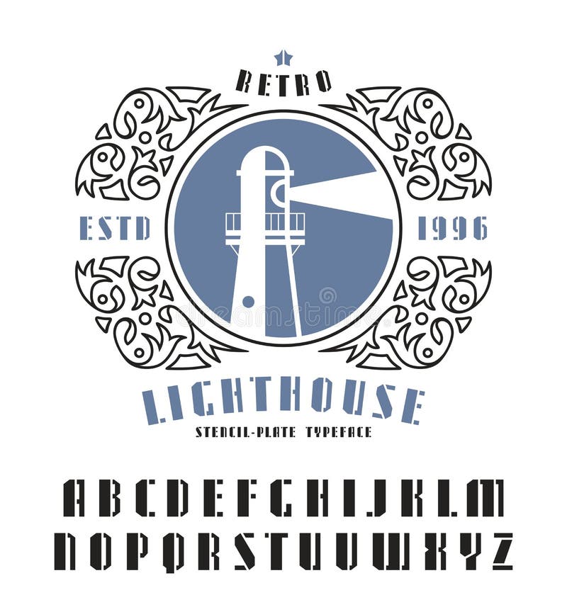 Akcyjny wektorowy ustawiający sanserif talerza chrzcielnica royalty ilustracja Akcyjny wektorowy ustawiający sanserif talerza chrzcielnica royalty ilustracja